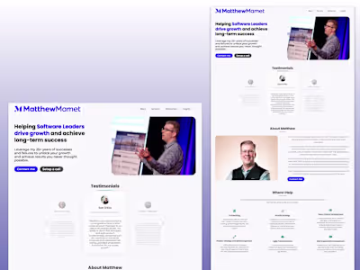 Growth & Leadership Coaching | Matthew Mamet