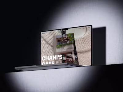 Chani's Cafe (Web Design and Development)