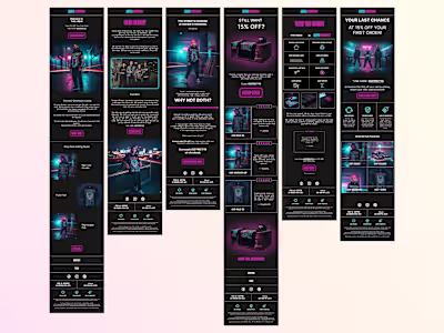 Email Welcome Flow for Cyperpunk Fashion Brand