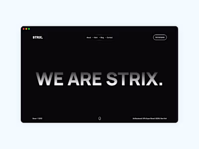 The agency website - Built in Framer