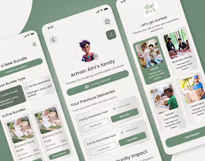 Kind Pack Eco Friendly Product Web & App design