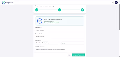 Project X MVP Wireframes (Lofi+Hifi Product Design)