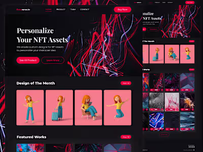 Landing Page Reezverse - NFT Marketplace 