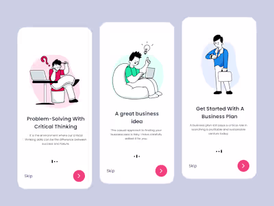 Onboarding process - Mobile app