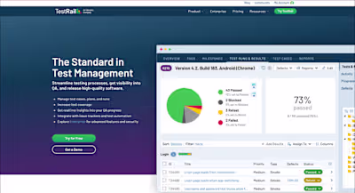 Functional Testing management Tool  TESTRAIL’s USER INTERFACE
