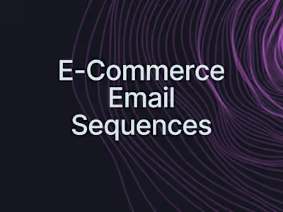 E-commerce Email sequences