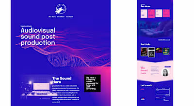 UX/UI Design for La Liebre Sonido Landing Page