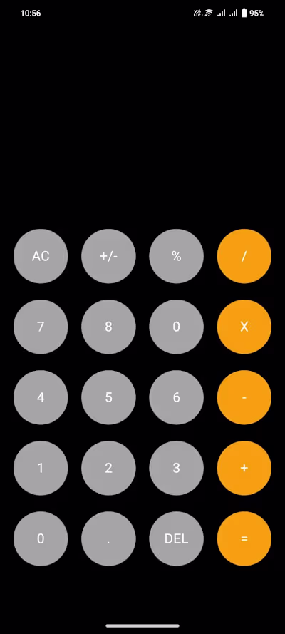 Calculator using Flutter