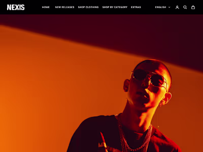 Nexis Landing Page UI/UX | Modern Ecommerce Design