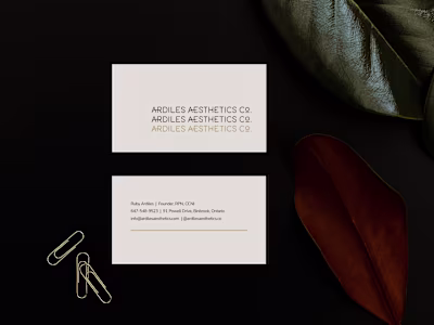 Ardiles Aesthetics Co. Branding