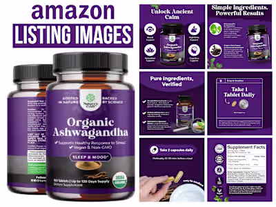 Amazon Listing Images Design (Nature's Craft)