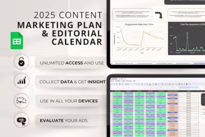 Content Marketing Plan & Editorial Calendar for 2025