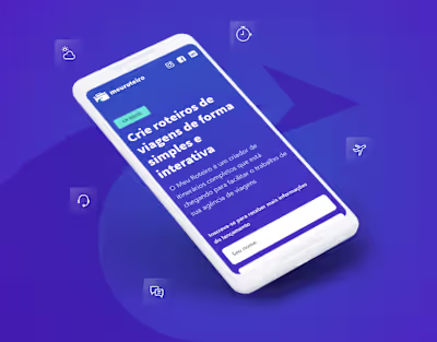 Meu Roteiro - landing page UI design