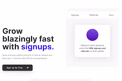 Empowering startups with easy waitlists!