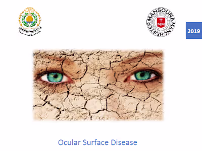 Medical Paper on Dry Eye Disease