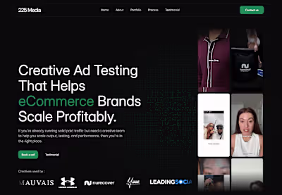 Website Development for 225 Media