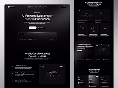 Designed a modern AI SaaS