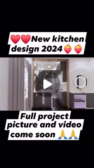 Sanju on Instagram: ”❤️❤️❤️New kitchen design 2024
#fallowers
#…