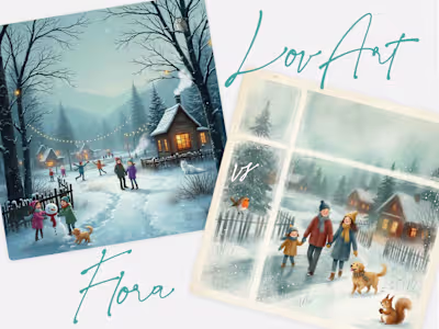 Playing with winter lo-fi playlist