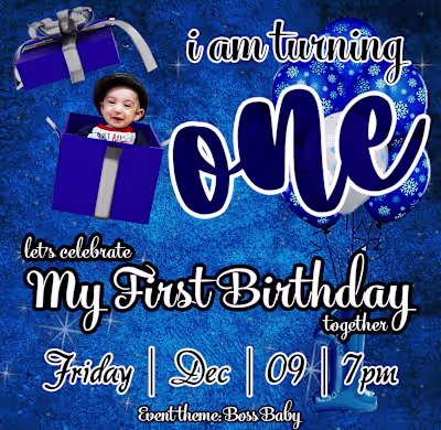 Birthday invitation card design