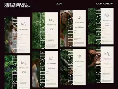 High-Impact Gift Certificate Design Project
