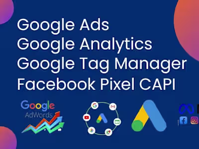 I will fix or setup ga4 e-commerce &server-side tracking via GTM