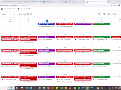 Calendar Management.