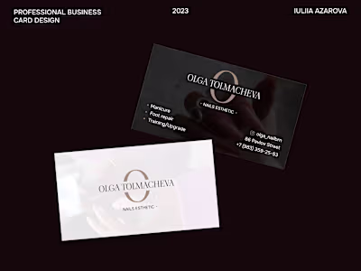 Professional Business & Branded Card Design Project