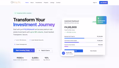 Property Listing and Investment Platform for Real-estate Client