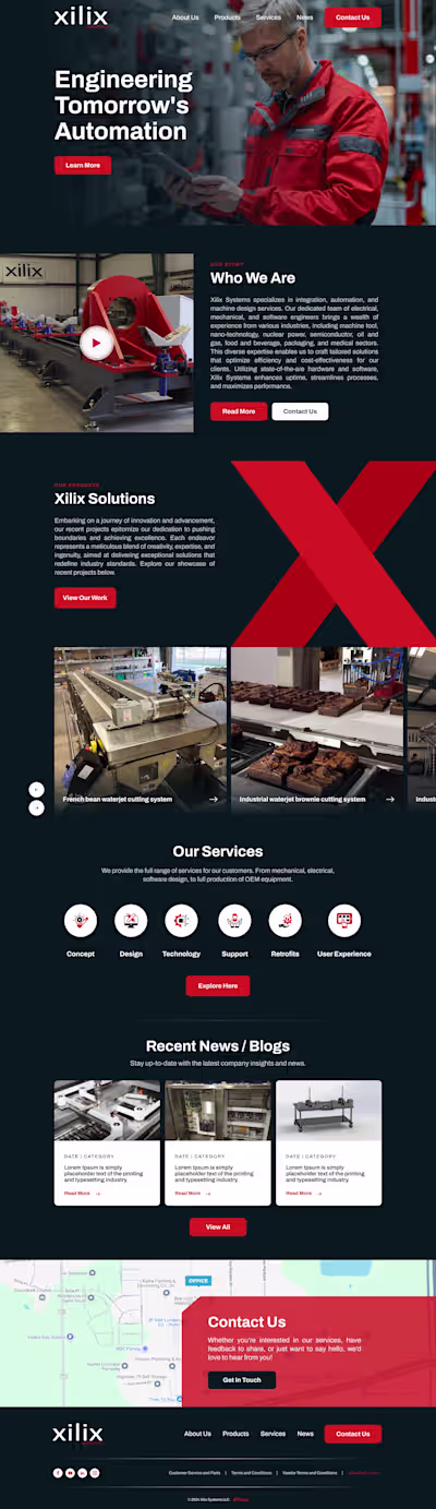 End-to-end website design and development