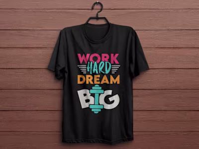 Gym Motivation T-shirt Design 