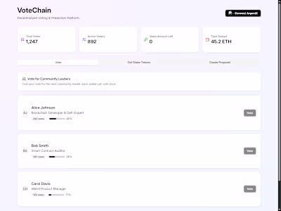 VoteChain: Vote In Starknet