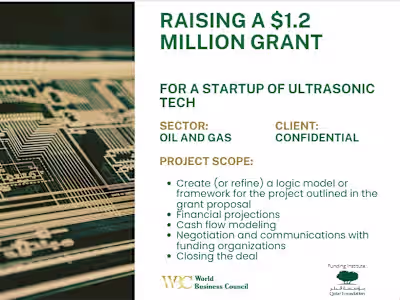 Raising a $1.2 Million Grant for a Startup of Ultrasonic Tech –…
