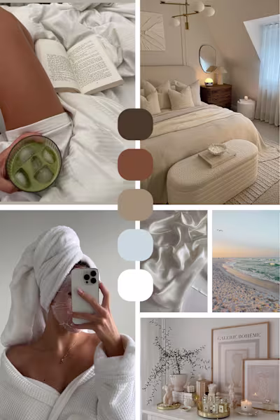 Bare Comfort A neutral, minimal lifestyle aesthetic centered...