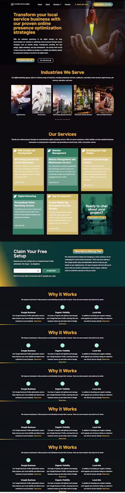Hypefutures Website Design and Development