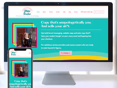 Ali Berry - Retro Website Design