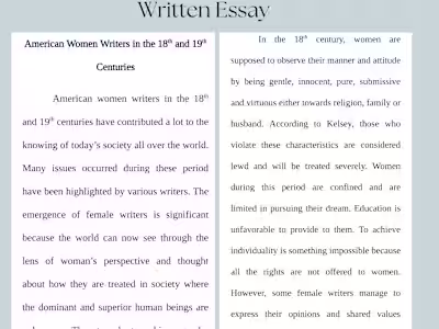 Written Essay