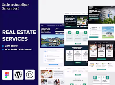Real Estate Website UI/UX & CMS Development