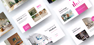Modern Interior Design Pitch Deck for Modura