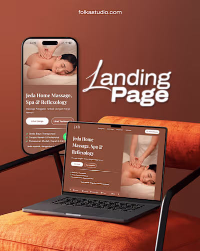 Jeda Home Massage: Website Design & UI/UX - Folkastudio