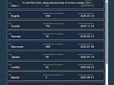 Automated Visa Rescheduling Browser Extension