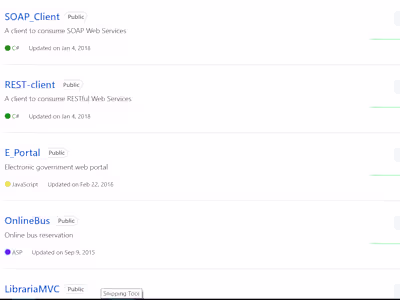 Web Application and Client Development
