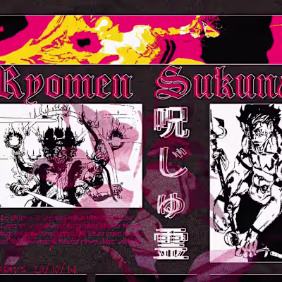 Jaehaerys on Instagram: “Ryomen Sukuna Brutalism Poster💀
#jjk#…