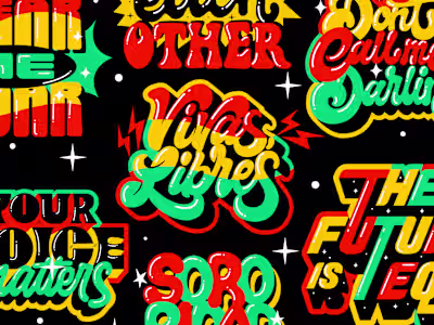 Womens International day Sticker Set + Lettering
