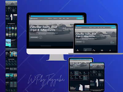 Tourism Website for Zanzibar Tours & Adventures