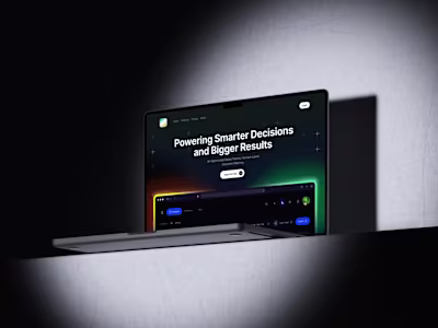 Modern AI SaaS Hero Section