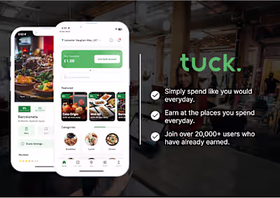 Tuck. (Find Nearby Businesses and Earn cashback.)