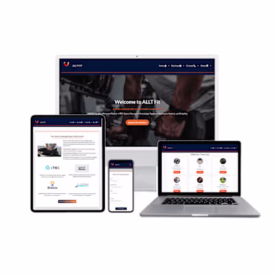 Service Website for Health and Wellness Business