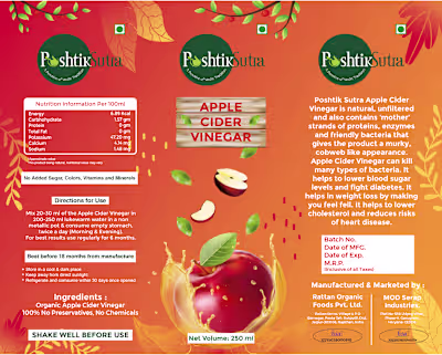 Eye-Catching Product Label Design for Health Food Brand