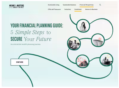 Bank of the West interactive guide to financial planning 